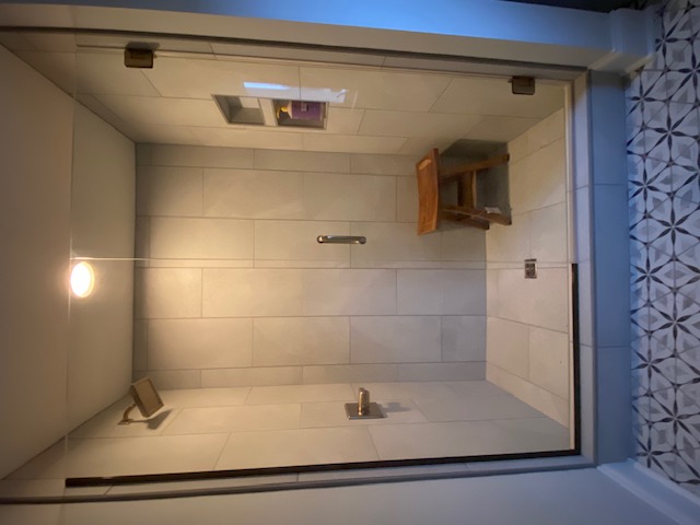 Shower Encloser Card Brushed Bronze Against Delta Champagne Bronze Shower Encloser Card Brushed Bronze Against Delta Champagne Bronze