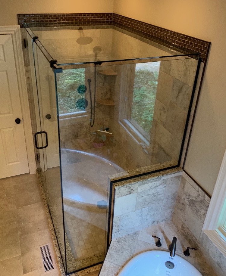 Siemers Glass Shower 6.5.19 Frameless Shower With Roof